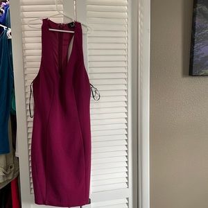 Magenta bodycon dress